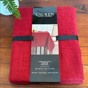 Lauren Ralph Lauren Crimson Tablecloth